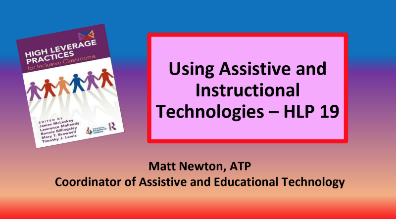 HLP 19 Presentation Title Slide