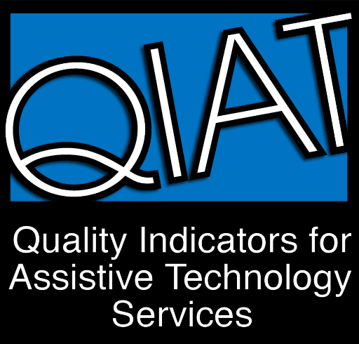 QIAT Quality Indicators in Assistive Technology Text Logo