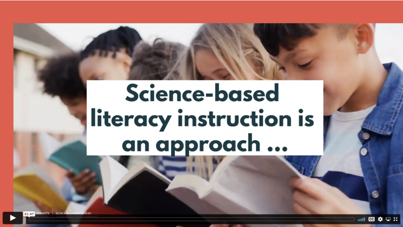 science-based literacy instruction video Links to Vimeo player