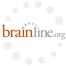 brainline.org text with circle background