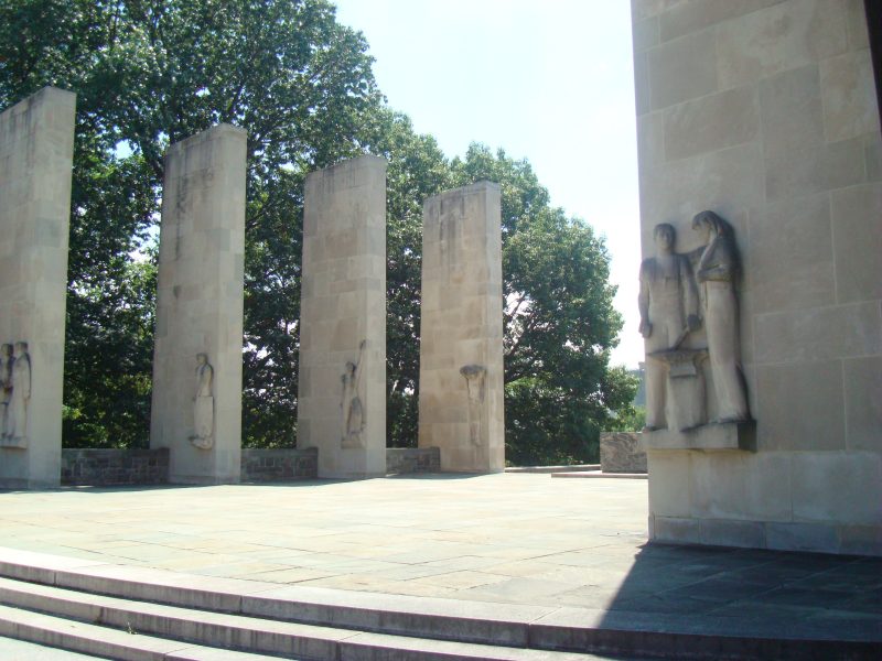 Virginia Tech War Memorial Pylons