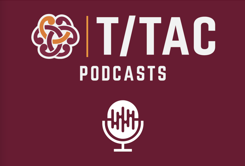T/TAC Podcasts Logo with Microphone Icon